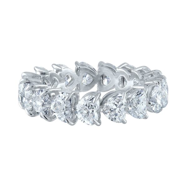 Heart-Shaped Diamond Eternity Band