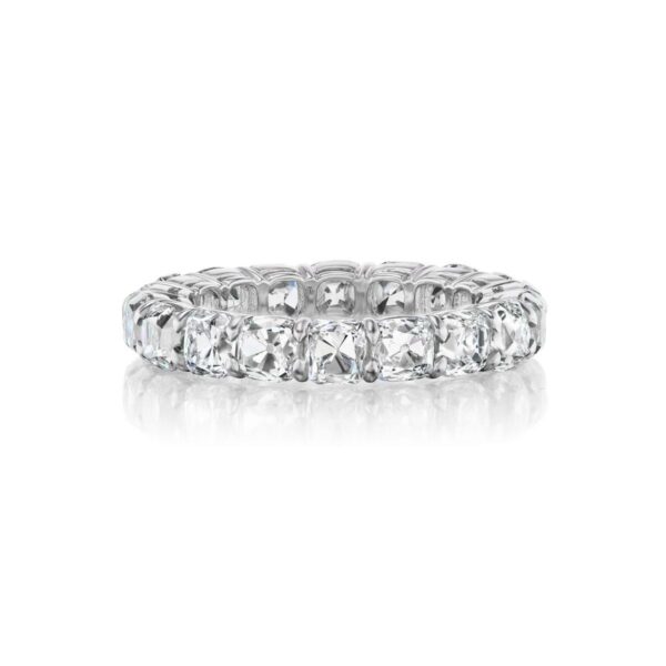 Old Mine Cut Diamond Eternity Band