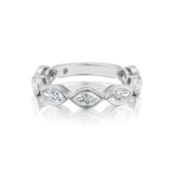 Marquise Diamond Half-Eternity Band
