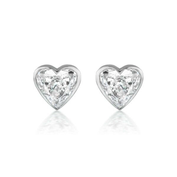Hear Shape Diamond Studs