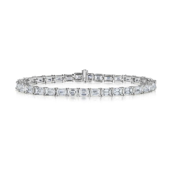 Emerald-Cut Diamond Tennis Bracelet