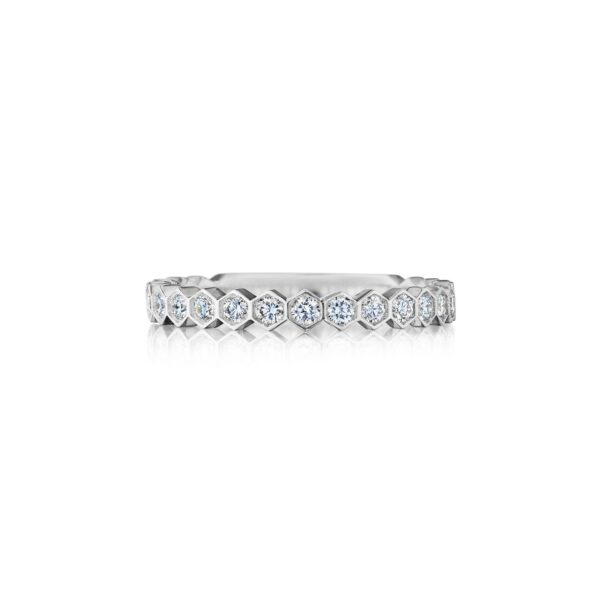 Hexagon Diamond Band