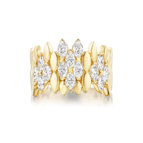 Marquise Motif Diamond Band