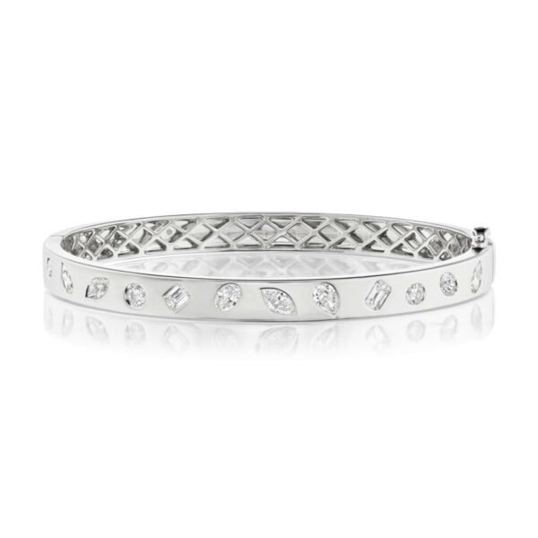 Fancy Shaped Diamond Bangle
