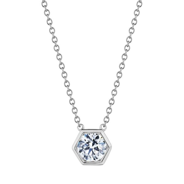 Hexagon Diamond Pendant