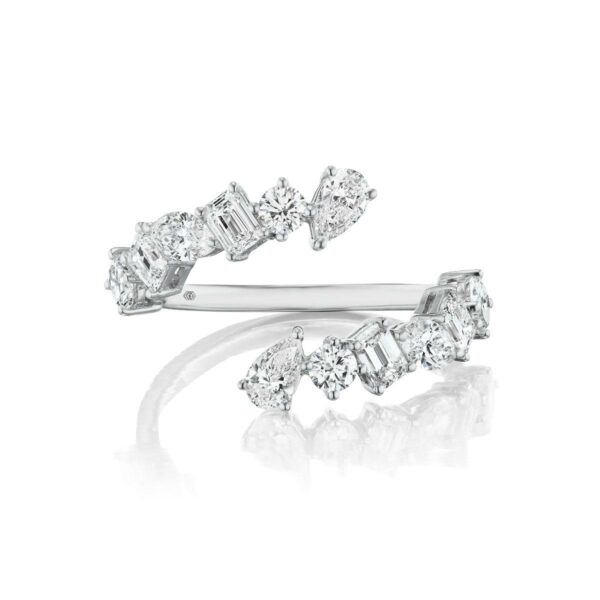 Mixed Shape Diamond Wrap Ring