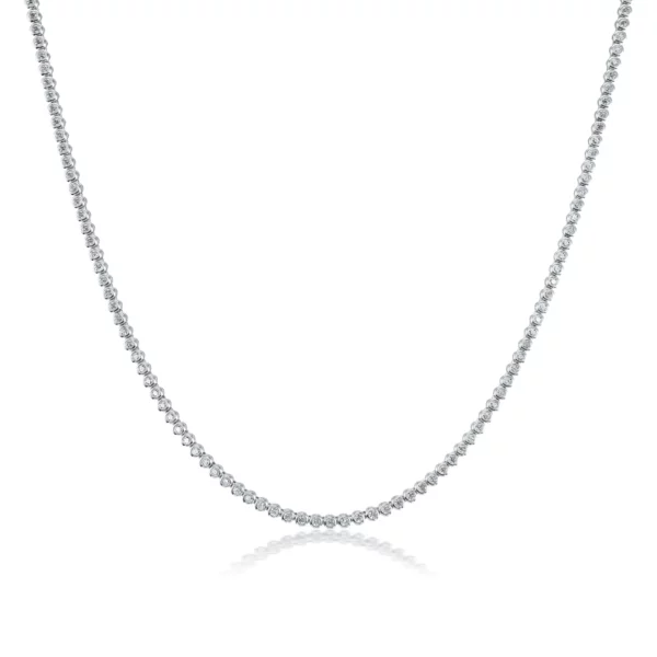 Bezel Diamond Tennis Necklace