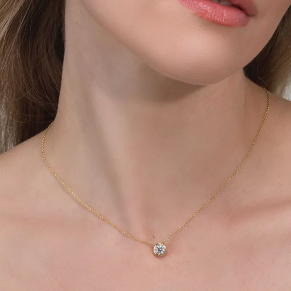 Diamond Bezel Pendant - Image 4
