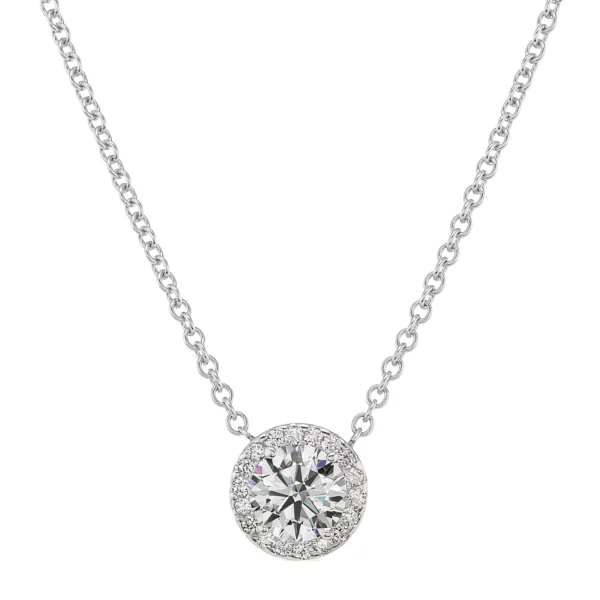 Diamond Halo Pendant