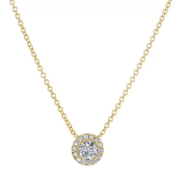 Diamond Halo Pendant - Image 6