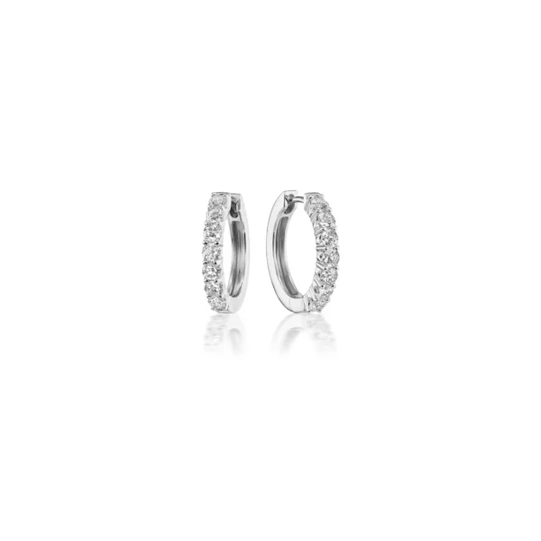 Diamond Huggie Hoops