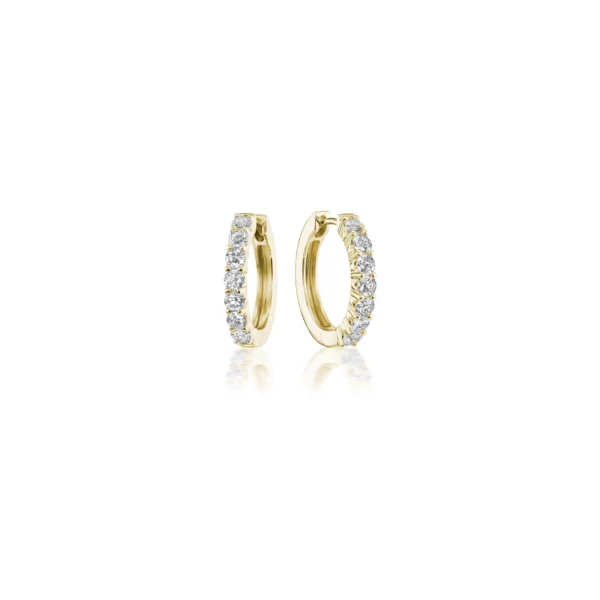 Diamond Huggie Hoops - Image 5