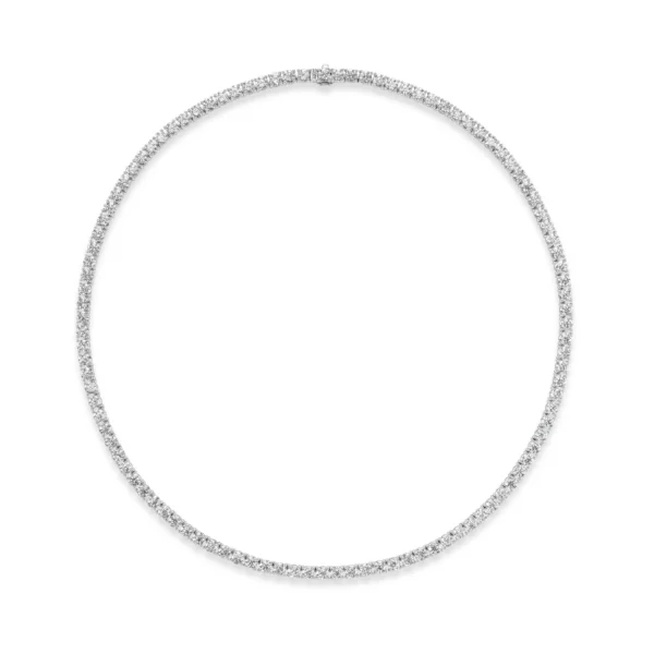 Diamond Line Tennis Necklace - Image 3