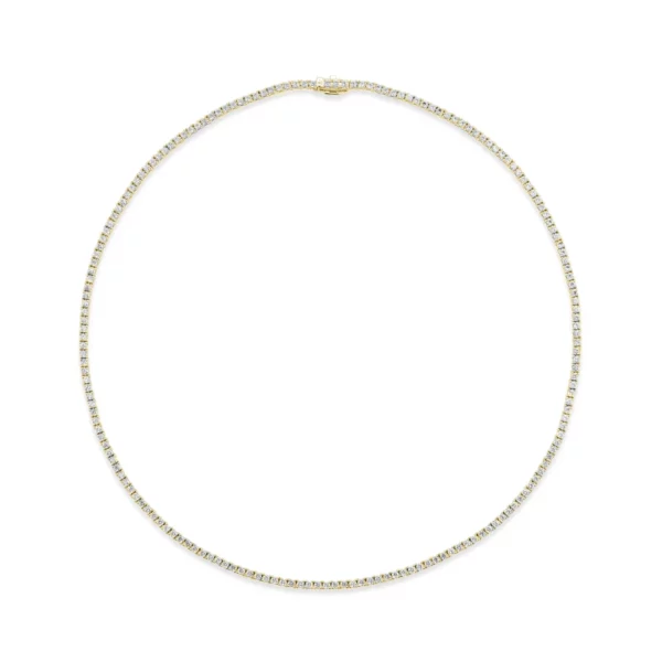 Diamond Line Tennis Necklace - Image 6