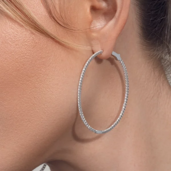 Diamond Oval Hoops - Image 4