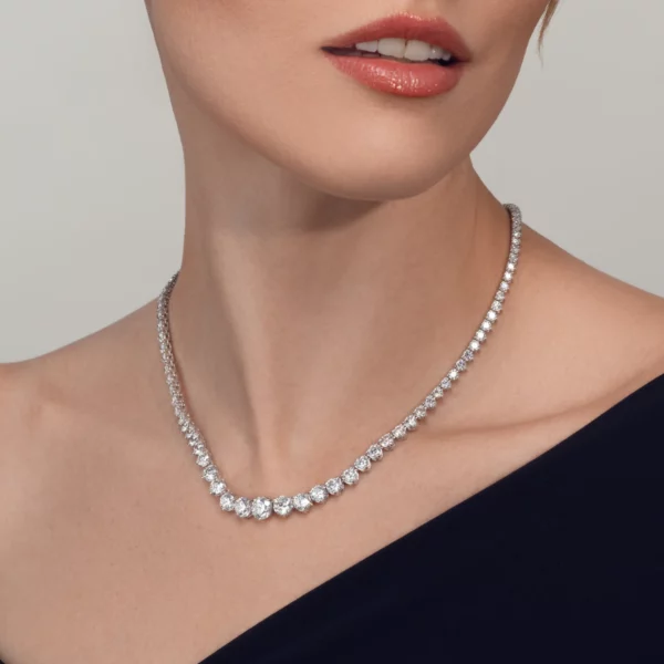Diamond Riviera Tennis Necklace - Image 3