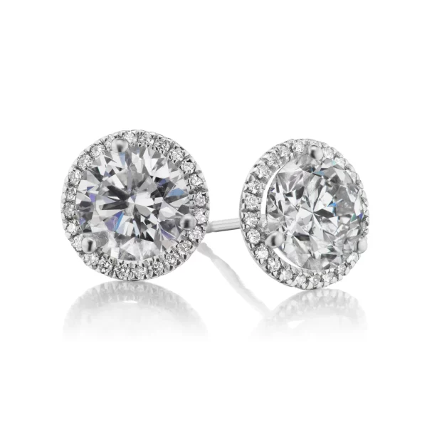 Diamond Halo Studs
