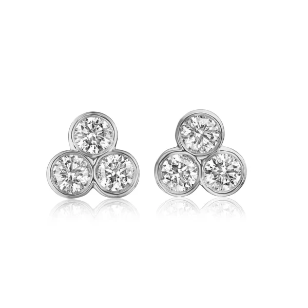 Triple Martini Diamond Earstuds