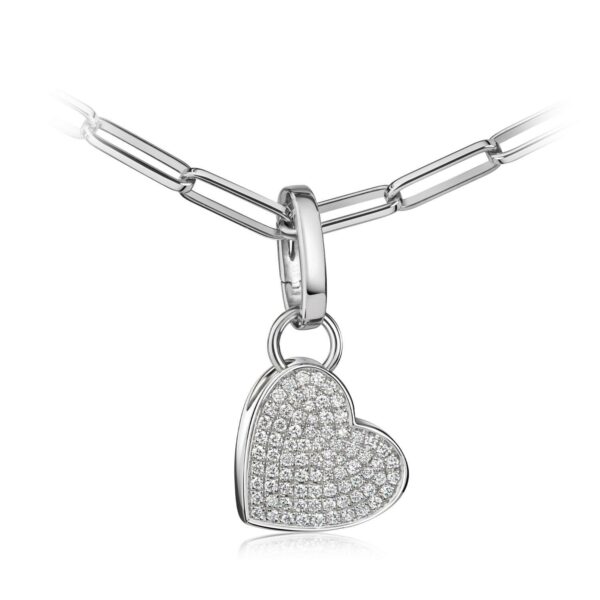 Heart Diamond Pave Pendant