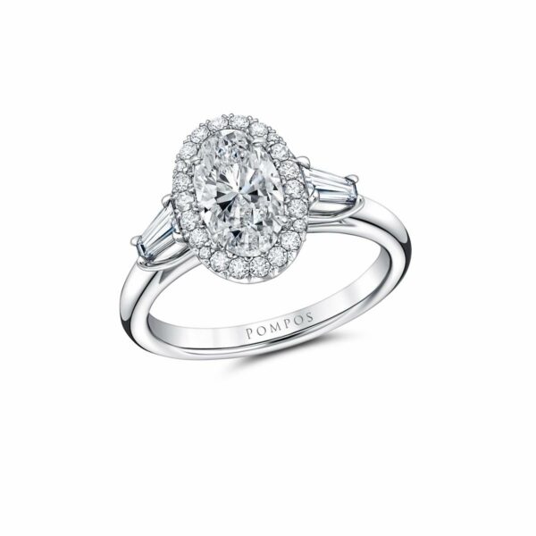 Oval Diamond Halo Ring - Image 2