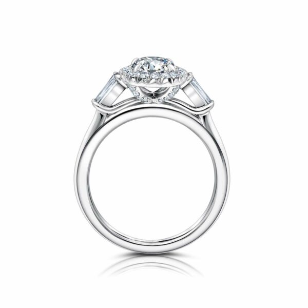 Oval Diamond Halo Ring - Image 3