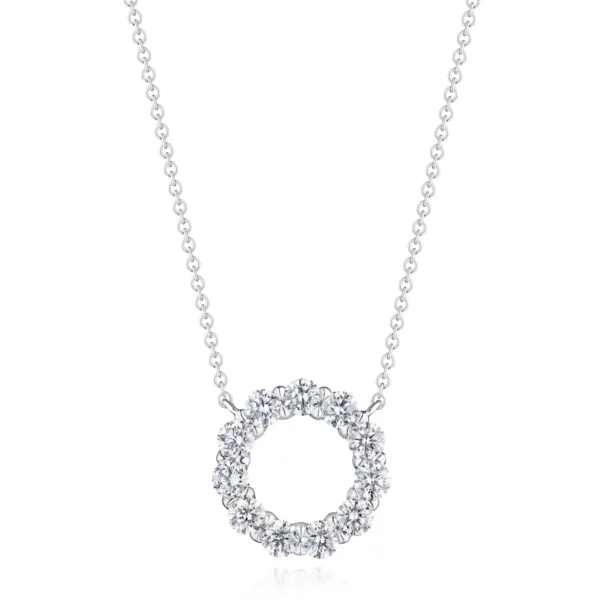 Round Diamond Eternity Necklace