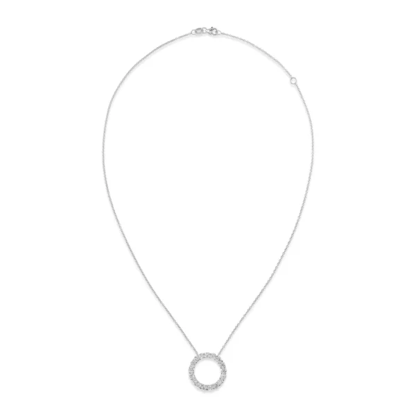 Round Diamond Eternity Necklace - Image 3