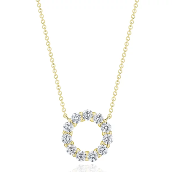 Round Diamond Eternity Necklace - Image 2