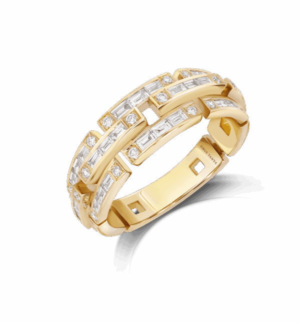 Sirus Chain Half Diamond Ring