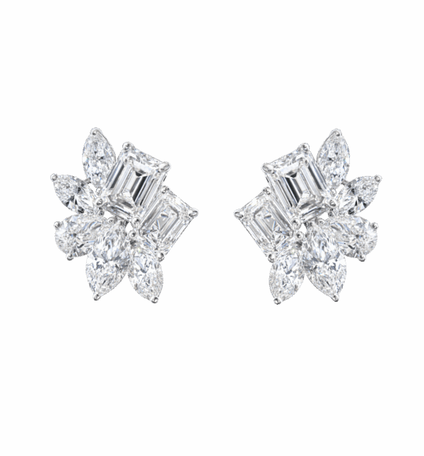 Diamond Cluster Earrings