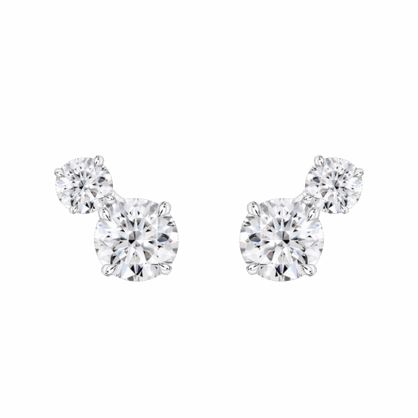 Round Diamond Evermore Earrings