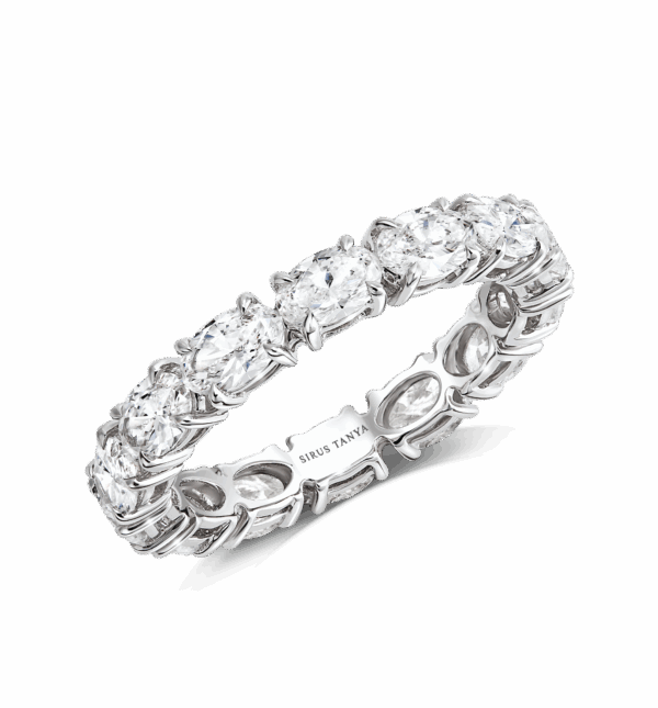 Oval Diamond Eternity Band