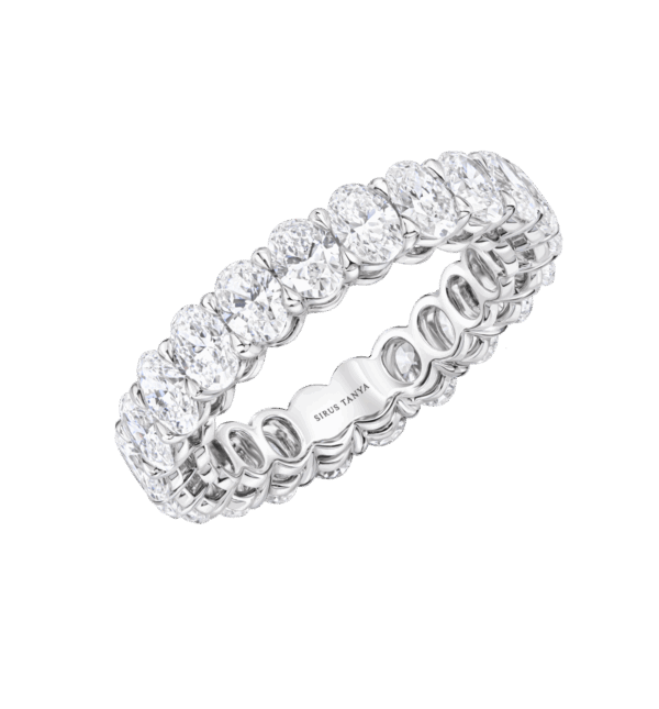 Oval Diamond Eternity Band