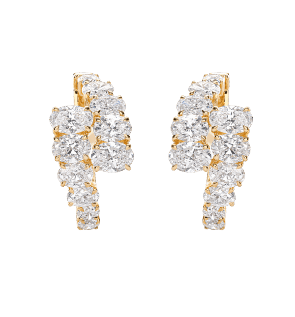 Oval Diamond Harmony Earrings