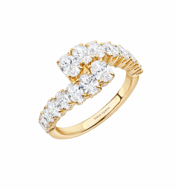 Oval Diamond Harmony Ring