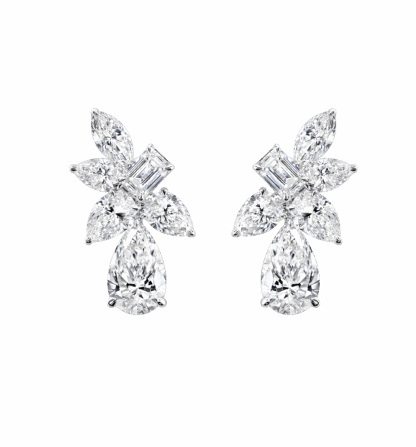 Fancy Shaped Diamond Earrings