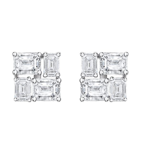 Mosaica Diamond Square Earrings