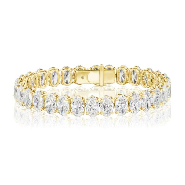 Oval Diamond Tennis Bracelet