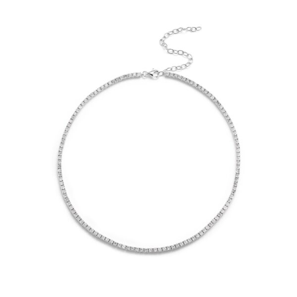 Adjustable Diamond Tennis Necklace