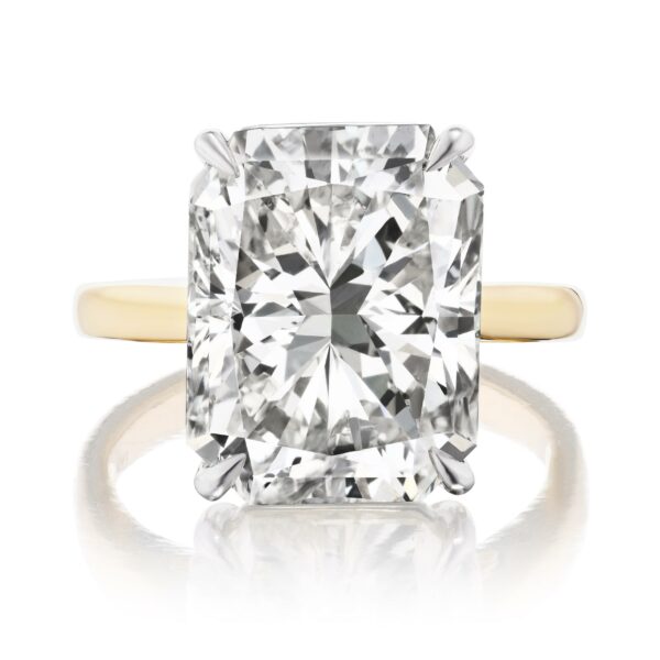 Radiant-Cut Solitaire Diamond Ring