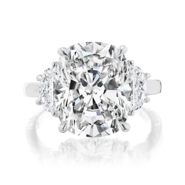 Three-Stone Cushion-Cut Diamond Ring