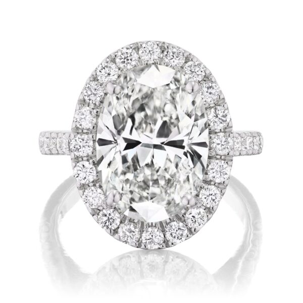 Oval Halo Diamond Ring