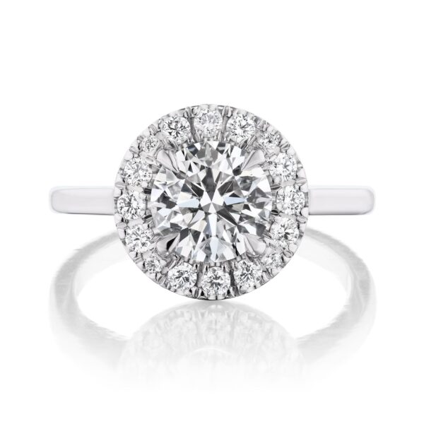 Round Halo Diamond Ring
