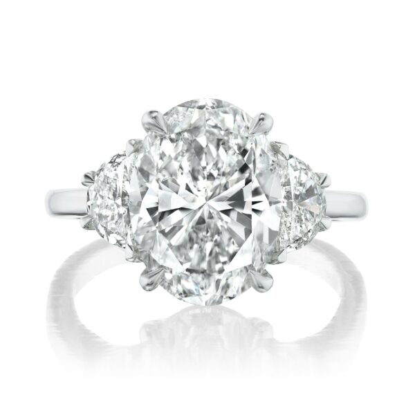 Three-Stone Cushion-Cut Diamond Ring
