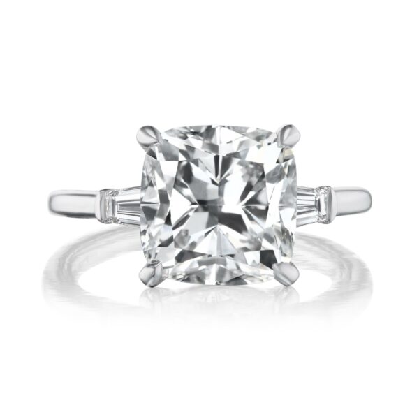 Three-Stone Cushion-Cut Diamond Ring
