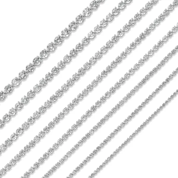 Three-Prong Diamond Tennis Bracelet - Image 4