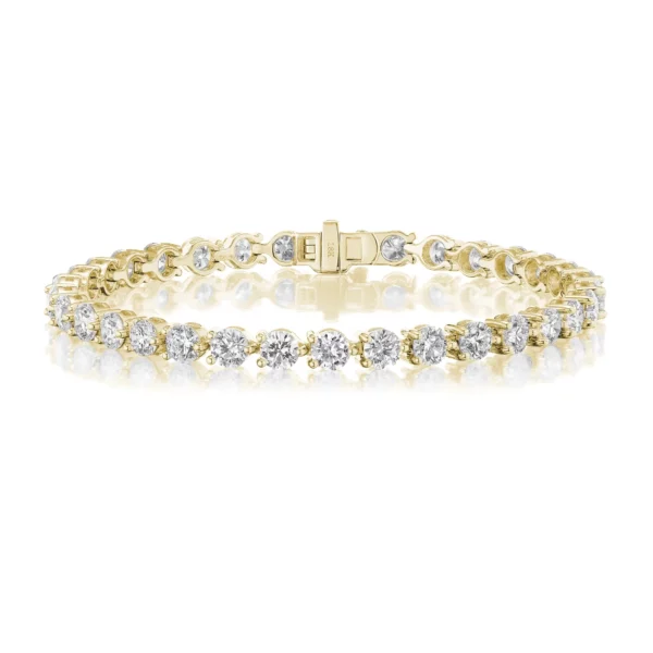 Three-Prong Diamond Tennis Bracelet - Image 6