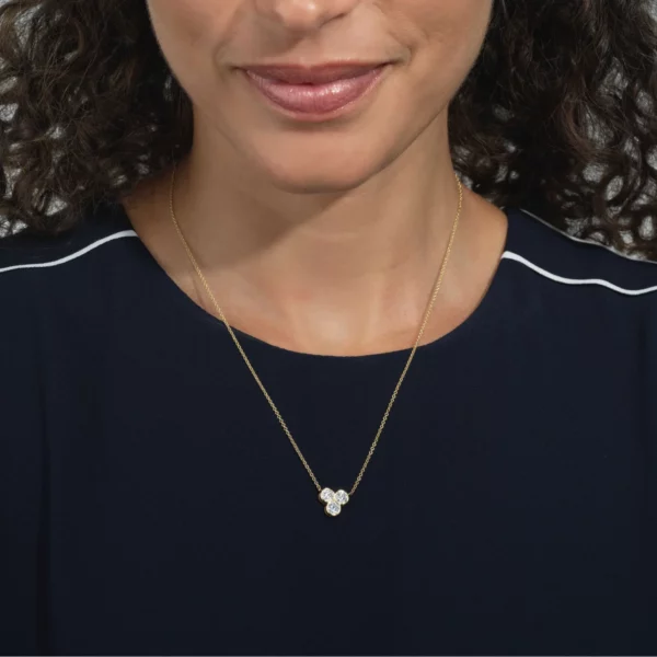 Triple Martini Diamond Pendant - Image 4