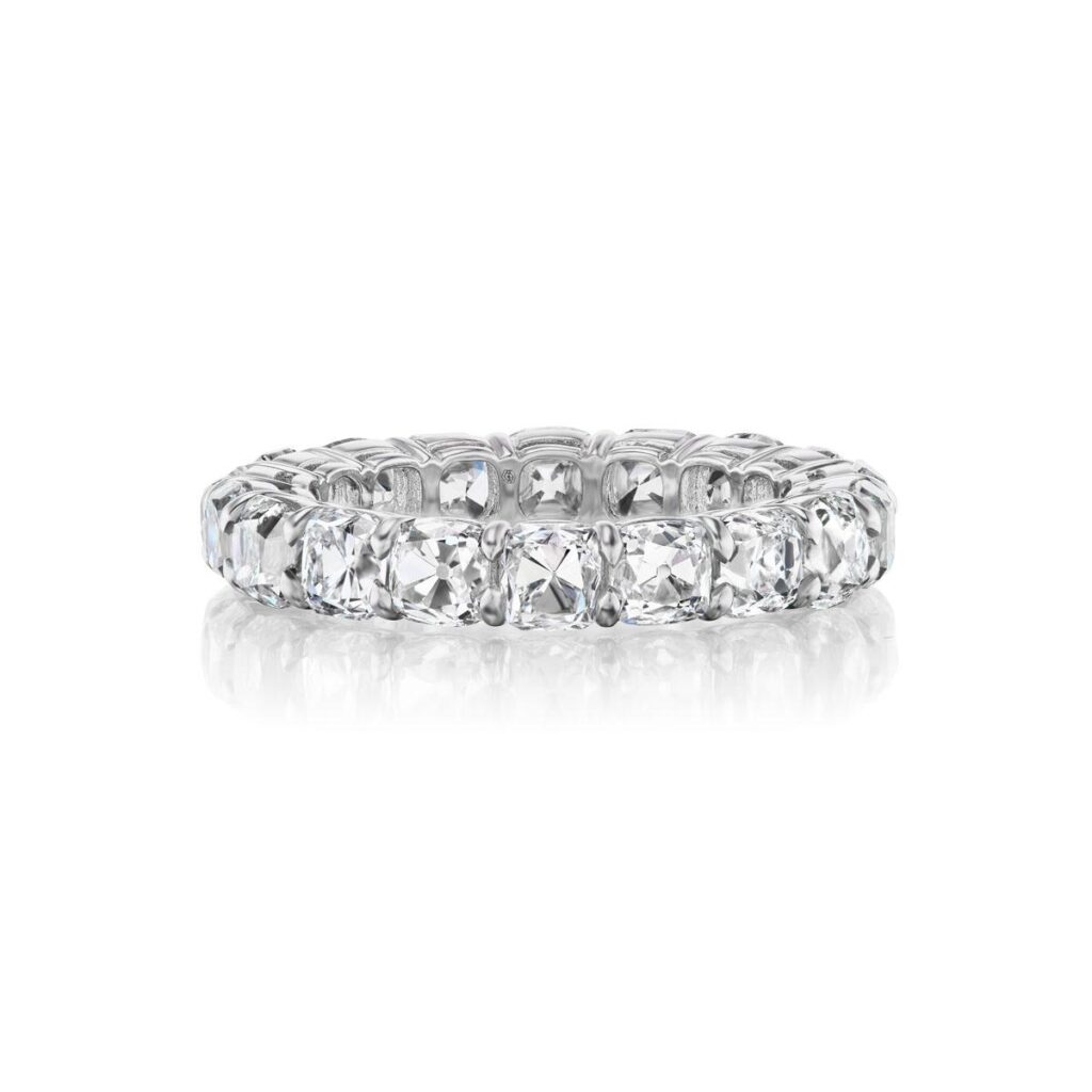 Old Mine Cut Diamond Eternity Band